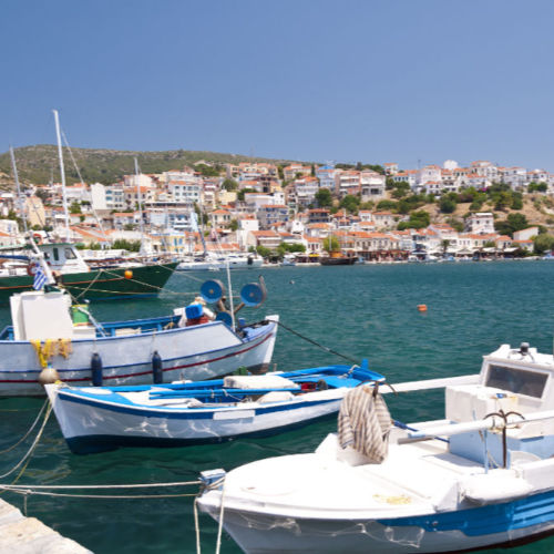 Fishing boats on Samos